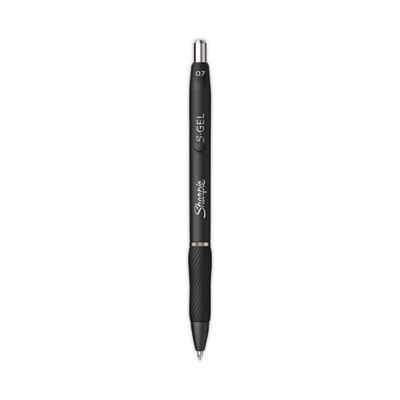 S-Gel High-Performance Gel Pen, Retractable, Medium 0.7 Mm, Blue Ink, Black Barrel, 36/Pack