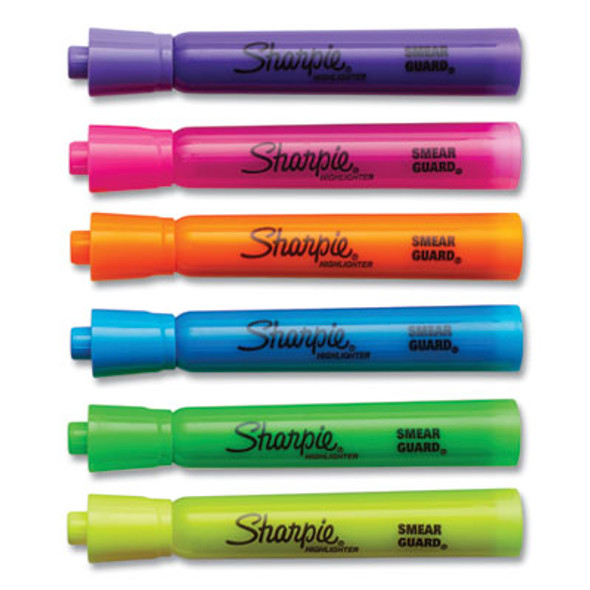 Tank Style Highlighters, Assorted Ink Colors, Chisel Tip, Assorted Barrel Colors, 36/Pack