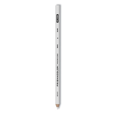 Premier Colored Pencil, 3 Mm, 2B, White Lead, White Barrel, Dozen