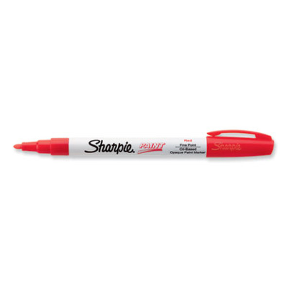 Permanent Paint Marker, Fine Bullet Tip, Red