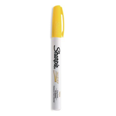 Permanent Paint Marker, Fine Bullet Tip, Yellow
