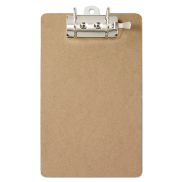Recycled Hardboard Archboard Clipboard, 2.5" Clip Capacity, Holds 8.5 x 11 Sheets, Brown