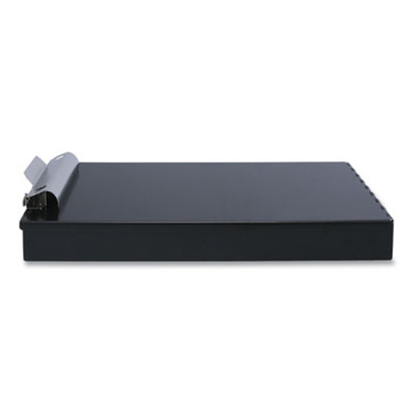 Redi-Rite Aluminum Storage Clipboard, 1" Clip Capacity, Holds 8.5 x 11 Sheets, Black