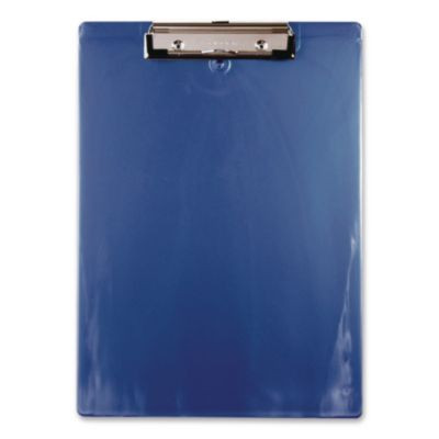 Recycled Plastic Clipboard, 0.5" Clip Capacity, Holds 8.5 x 11 Sheets, Cobalt