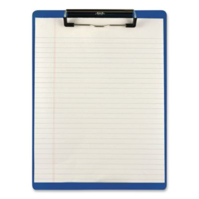 Recycled Plastic Clipboard, 0.5" Clip Capacity, Holds 8.5 x 11 Sheets, Cobalt