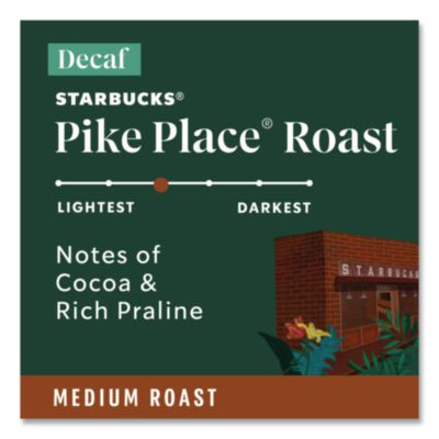 Pike Place Decaf Coffee K-Cups Pack, 24/Box
