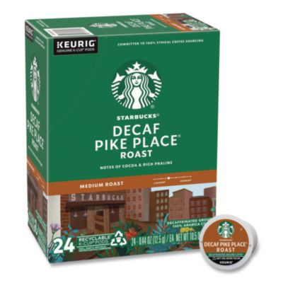 Pike Place Decaf Coffee K-Cups Pack, 24/Box