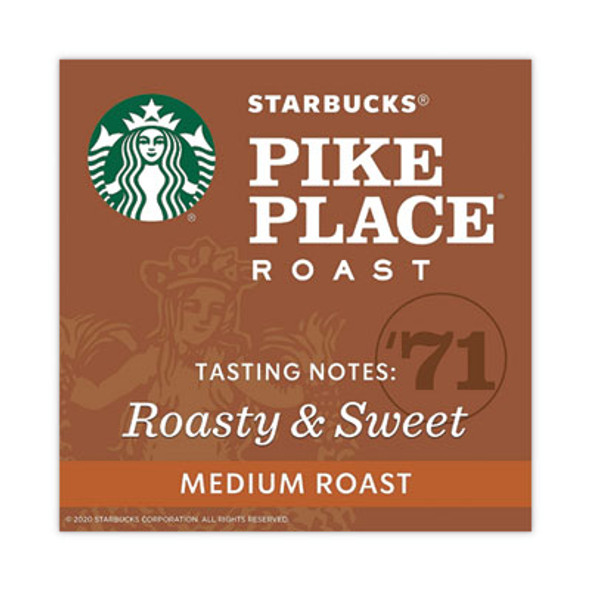Whole Bean Coffee, Pike Place Roast, 1 Lb Bag, 6/Carton