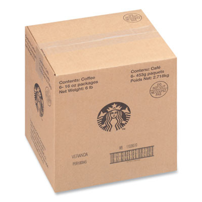 Veranda Blend Coffee, Whole Bean, 1 Lb Bag, 6 Bags/Carton