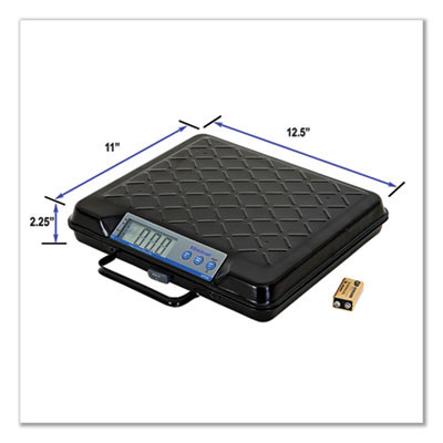 Portable Electronic Utility Bench Scale, 100 Lb Capacity, 12.5 x 10.95 x 2.2  Platform