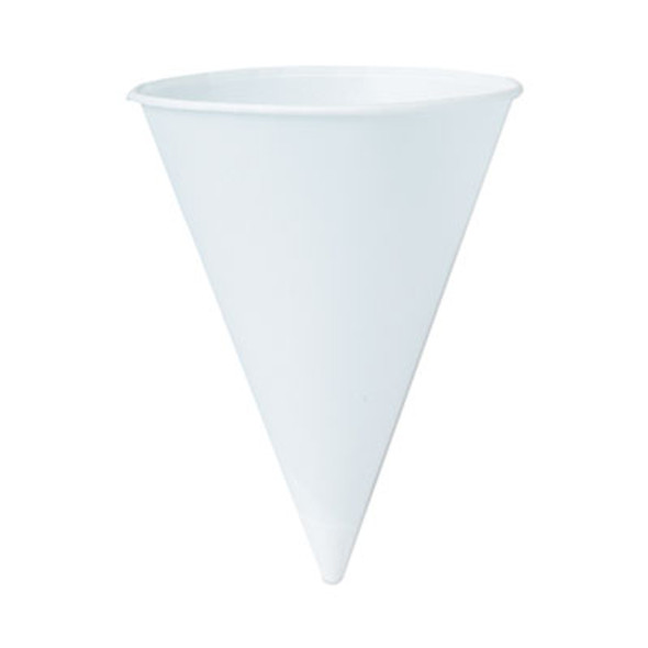 Cone Water Cups, 8 Oz, Paper, White, 250/Bag, 10 Bags/Carton