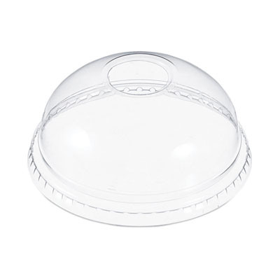 Dome-Top Cold Cup Lids, Fits 12 Oz To 24 Oz Cold Cups, Plastic, Clear, 1,000/Carton