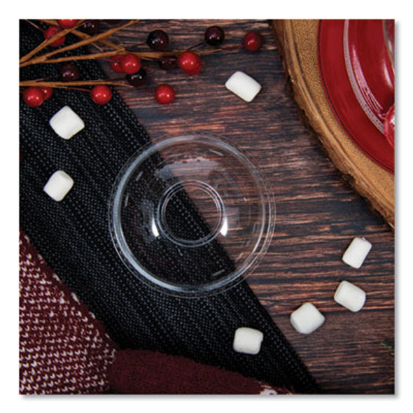 Plastic Dome Lid, Fits 7 Oz Cold Cups, Clear, 2,500/Carton