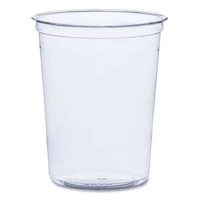Bare Eco-Forward Rpet Deli Containers, Proplanet Seal, 32 Oz, Clear, Plastic, 50/Pack, 10/Carton