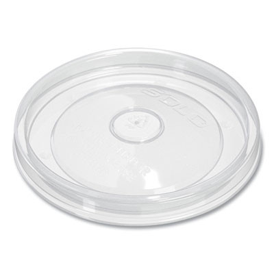 Flexstyle Dsp Food Containers Lids, For 16 Oz Paper Containers, 3.96" Diameter x 0.4" h, Clear, Plastic, 500/Carton