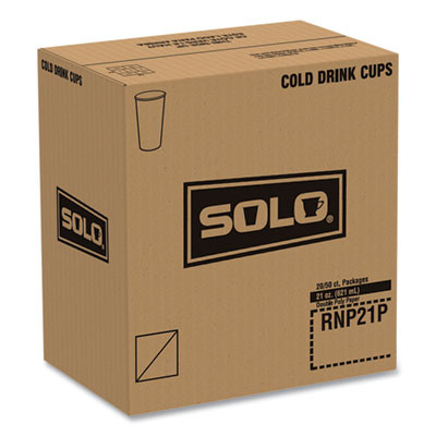 Double-Sided Poly (Dsp) Paper Cold Cups, 21 Oz, White, 1,000/Carton