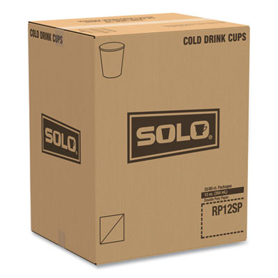 Double-Sided Poly (Dsp) Paper Cold Cups, 12 Oz, White, 2,000/Carton