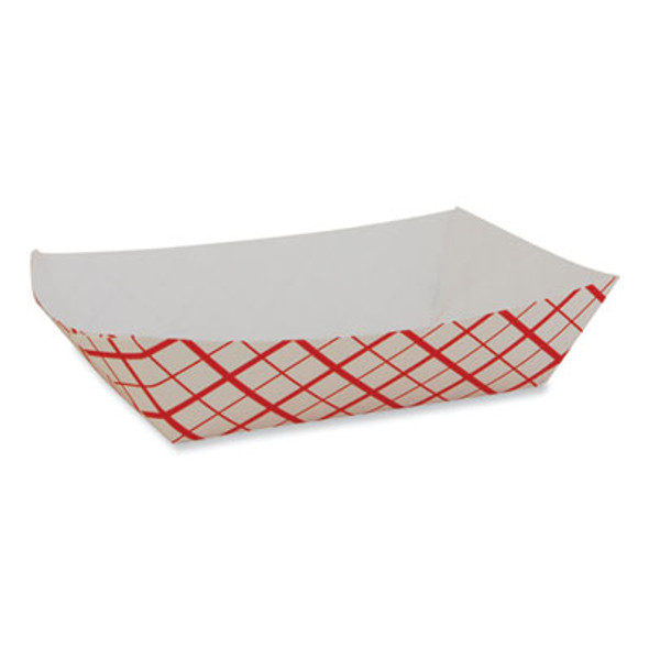 Paper Food Baskets, 0.25 Lb Capacity, 4 x 2.68 x 1.03, Red/White, Paper, 1,000/Carton