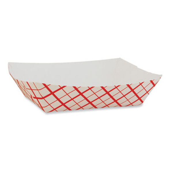 Paper Food Baskets, 6 Oz Capacity, 4.29 x 2.85 x 1.09, Red/White, Paper, 1,000/Carton
