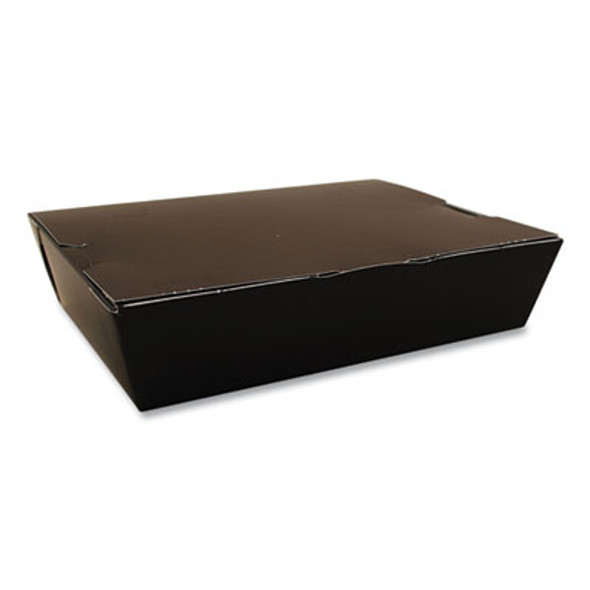 Champpak Carryout Boxes, 7.75 x 5.5 x 1.87, Black, Paper, 200/Carton