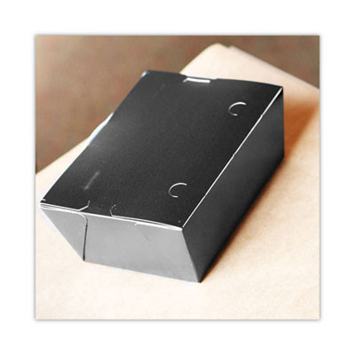 Champpak Carryout Boxes, 7.75 x 5.5 x 2.5, Black, Paper, 200/Carton