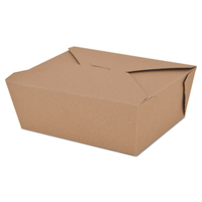 Champpak Retro Carryout Boxes, #8, 6 x 4.75 x 2 5, Brown, Paper, 300/Carton