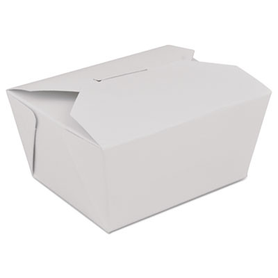 Champpak Retro Carryout Boxes, #1, 4.38 x 3.5 x 2 5, White, Paper, 300/Carton