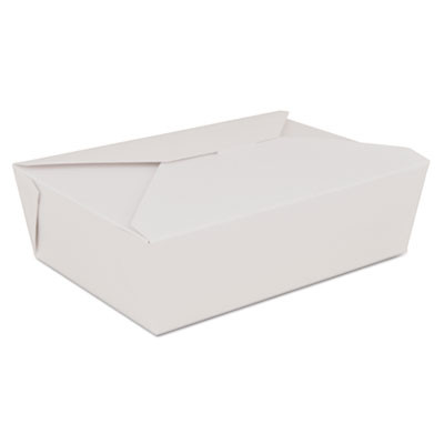 Champpak Retro Carryout Boxes, #3, 7.75 x 5.5 x 2.5, White, Paper, 200/Carton