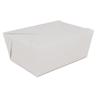 Champpak Retro Carryout Boxes, #4, 7.75 x 5.5 x 3.5, White, Paper, 160/Carton