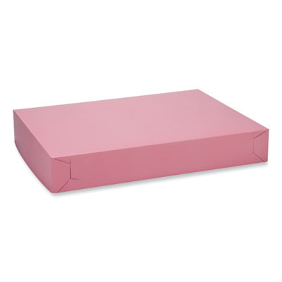 White Two-Piece Non-Window Bakery Boxes, 26 x 18.5 x 4, White, Paper, 50/Carton