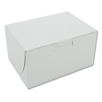 White One-Piece Non-Window Bakery Boxes, 4 x 2 x 5.5, White, Paper, 250/Carton