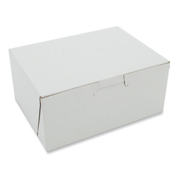 White One-Piece Non-Window Bakery Boxes, 6 x 4.5 x 2.75, White, Paper, 250/Carton