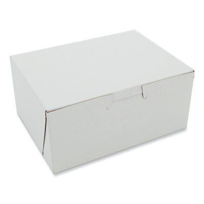 White One-Piece Non-Window Bakery Boxes, 6 x 4.5 x 2.75, White, Paper, 250/Carton