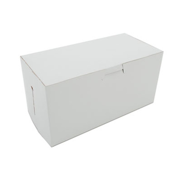 White One-Piece Non-Window Bakery Boxes, 8 x 4 x 4, White, Paper, 250/Carton