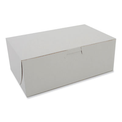 White One-Piece Non-Window Bakery Boxes, 8 x 3 x 5, White, Paper, 250/Bundle