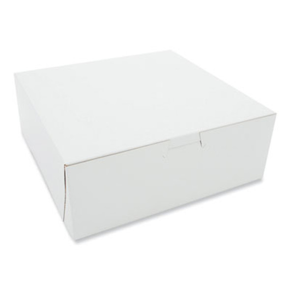 White One-Piece Non-Window Bakery Boxes, 8 x 5 x 3, White, Paper, 250/Carton