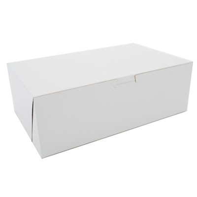 White One-Piece Non-Window Bakery Boxes, 10.75 x 6.75 x 3.63, White, Paper, 250/Carton