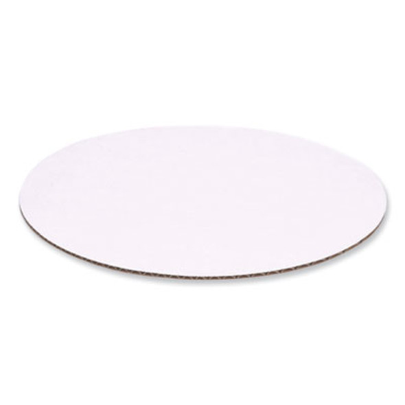 Mottled White Cake Circles, 10" Diameter, White, Paper, 100/Carton
