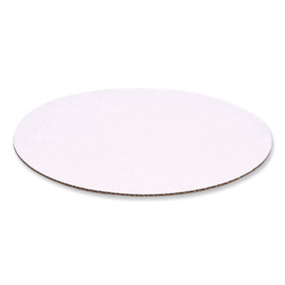 Mottled White Cake Circles, 10" Diameter, White, Paper, 100/Carton