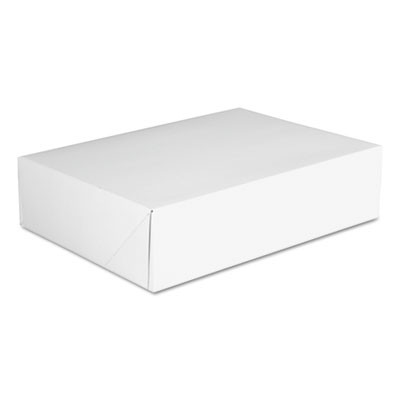 Clay-Coated Donut Boxes, 12.88 x 23 x 12.75, White, Paper, 125/Carton