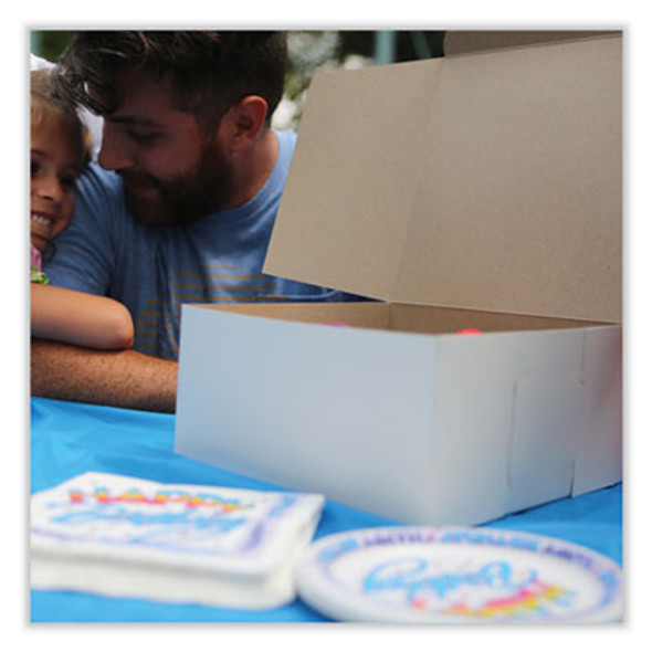 Bakery Boxes, Standard, 7 X 7 X 4, White, Paper, 250/Carton