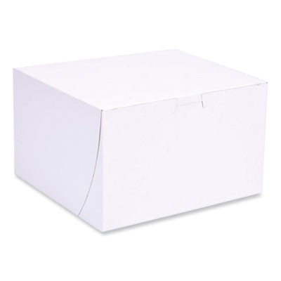 Bakery Boxes, Standard, 8 X 8 X 5, White, Paper, 100/Carton