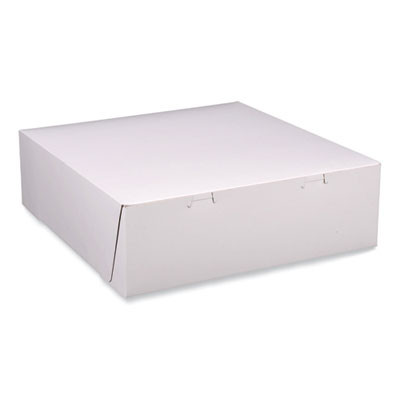 Bakery Boxes, Standard, 12 X 12 X 4, White, Paper, 100/Carton