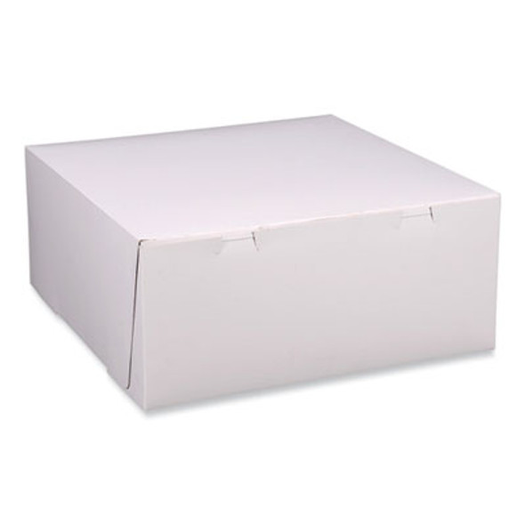 Bakery Boxes, Standard, 12 X 12 X 5, White, Paper, 100/Carton
