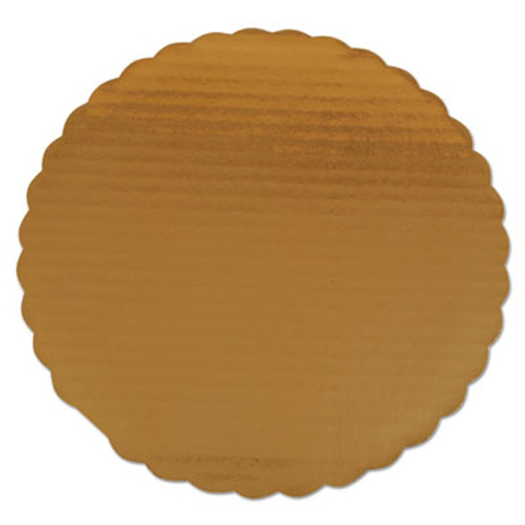Gold Cake Circles, Single Wall Construction, 14" Diameter x 0.13" h, Gold, Paper, 100/Carton