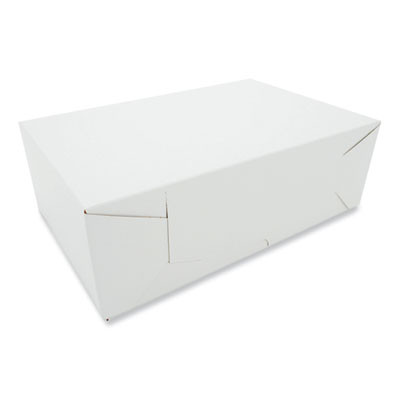 Two-Piece Sausage And Meat Patty Boxes, 12 x 7.75 x 4.06, White, Paper, 100/Carton