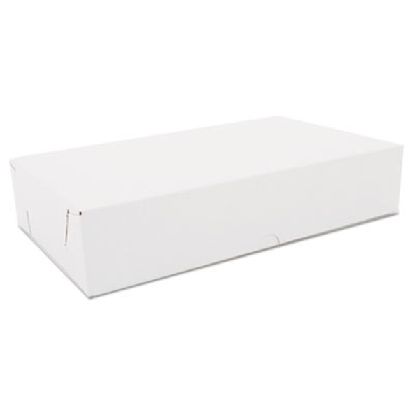 Two-Piece Sausage And Meat-Patty Boxes, 12 x 7 x 2.5, White, Paper, 100/Carton