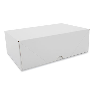 Two-Piece Sausage And Meat Patty Boxes, 12.12 x 7.87 x 4, White, Paper, 125/Carton