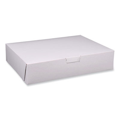 Bakery Boxes, Standard, 19 X 14 X 4, White, Paper, 50/Carton
