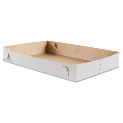 Donut Trays, 17 x 11.5 x 2.5, White, Paper, 100/Bundle